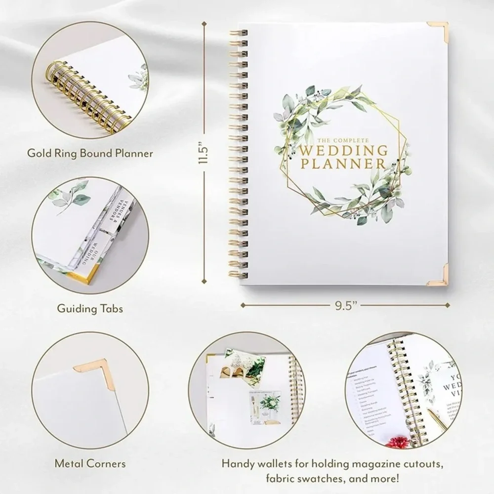 Your Perfect Day Wedding Planner & Organizer - Bridal Planning Diary, Floral